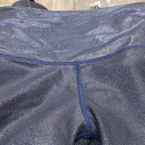 Zyia blue metallic leggings size 2 - Picture 11 of 11